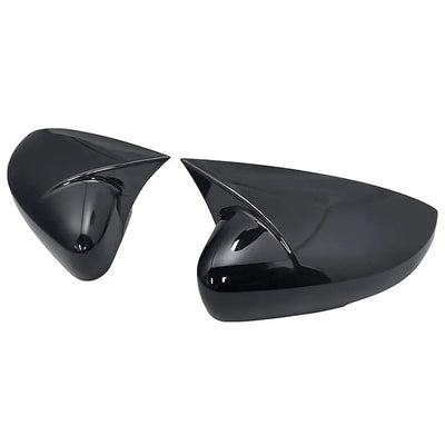 Suitable To Fit - VW Polo 8 Life (23-On) Gloss Black Wing Style Stick-On Mirror Covers