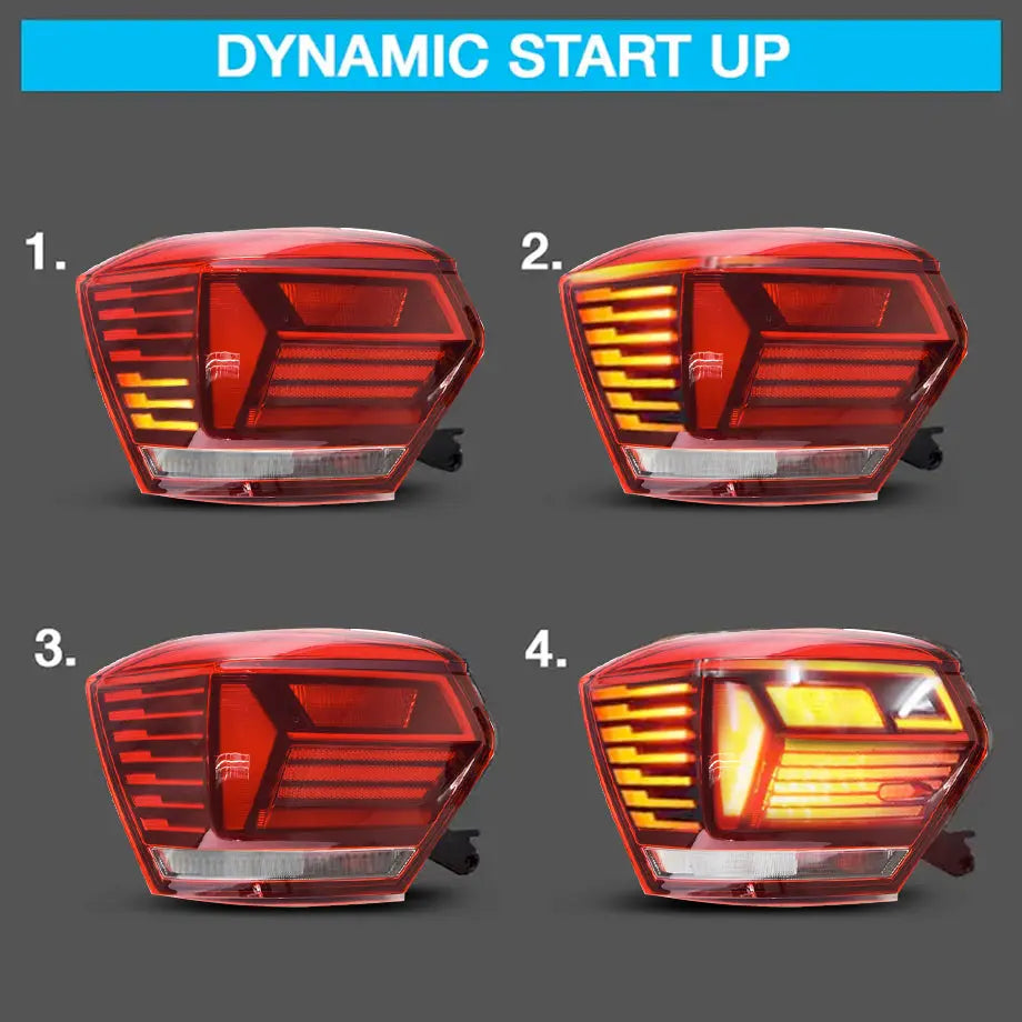 Suitable To Fit - VW Polo 8AW (18-21) Smoked Red LED Sequential Taillight