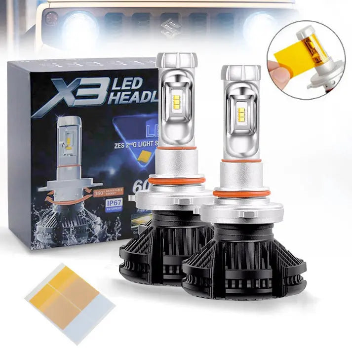Suzuki Jimny - H4 X3 LED Headlight Bulb Kit