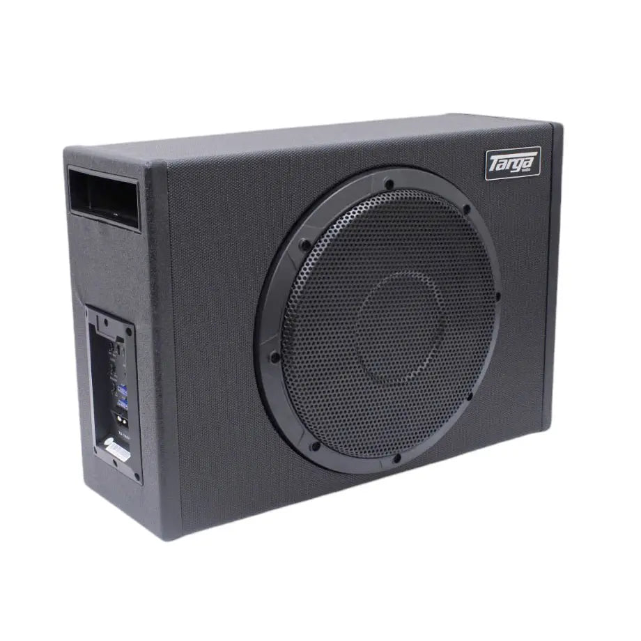 Targa TG-TSA258B 10-Inch Active Subwoofer Enclosure with Built-In Amplifier - 15000W
