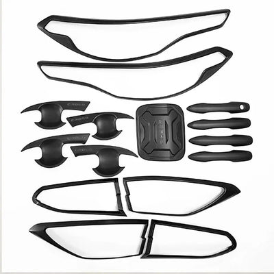 Toyota Corolla Cross (21-On) Matte Black Accessory Trim Kit (15-Piece)