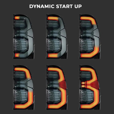 Toyota Hilux GR Sport Style (16-On) Smoked Black LED Taillights