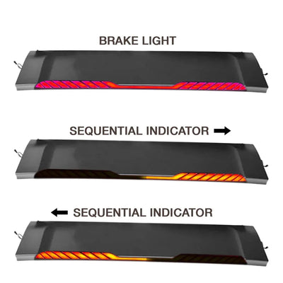 Toyota Hilux Revo (16-On) OEM Style Rear Sports Bar With Dynamic Brake Light