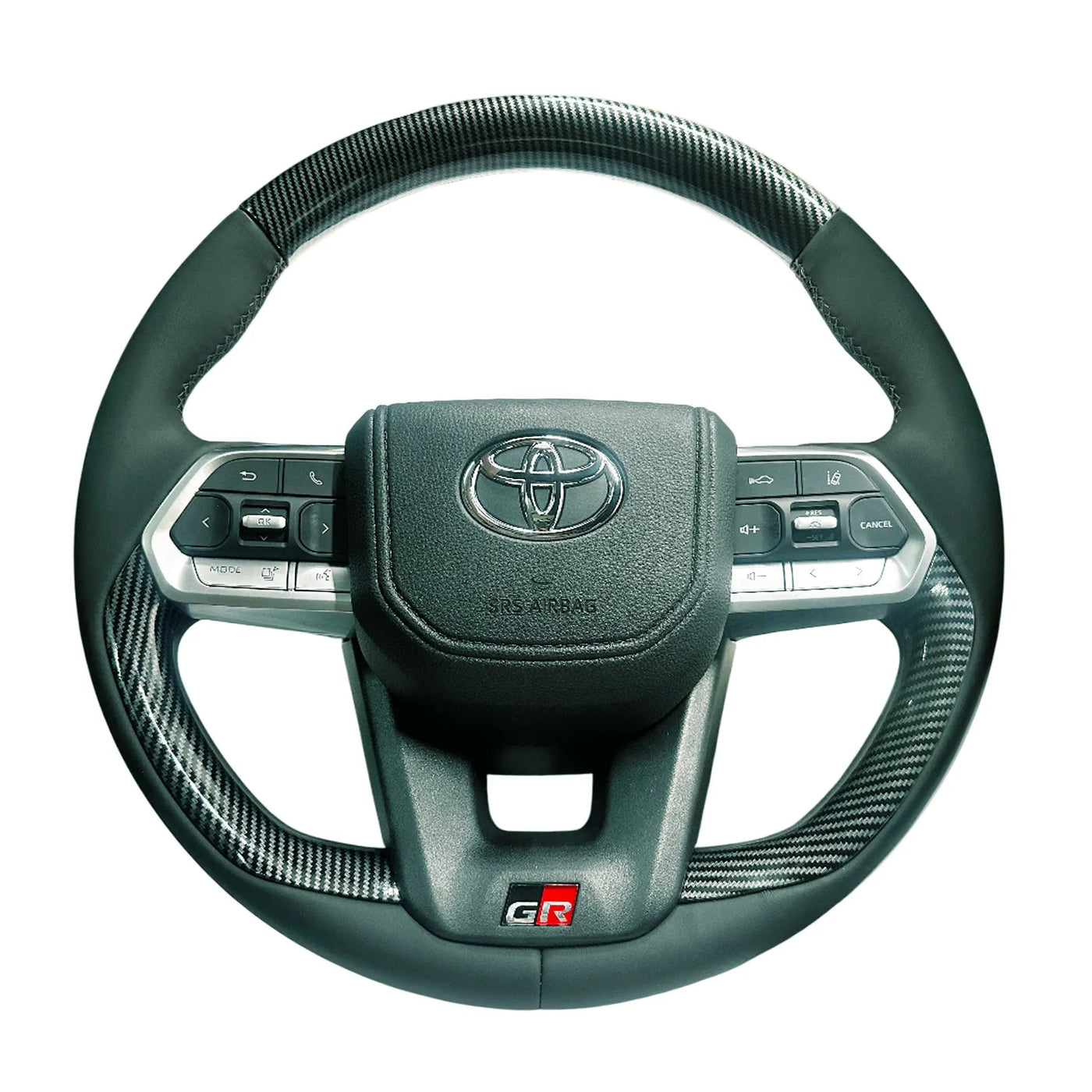 Toyota Land Cruiser LC300 GR Sport Style Carbon Look Upgrade Steering Wheel