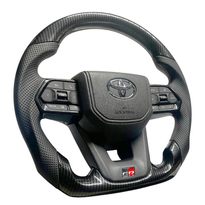 Toyota Land Cruiser LC300 GR Sport Style Carbon Look Upgrade Steering Wheel