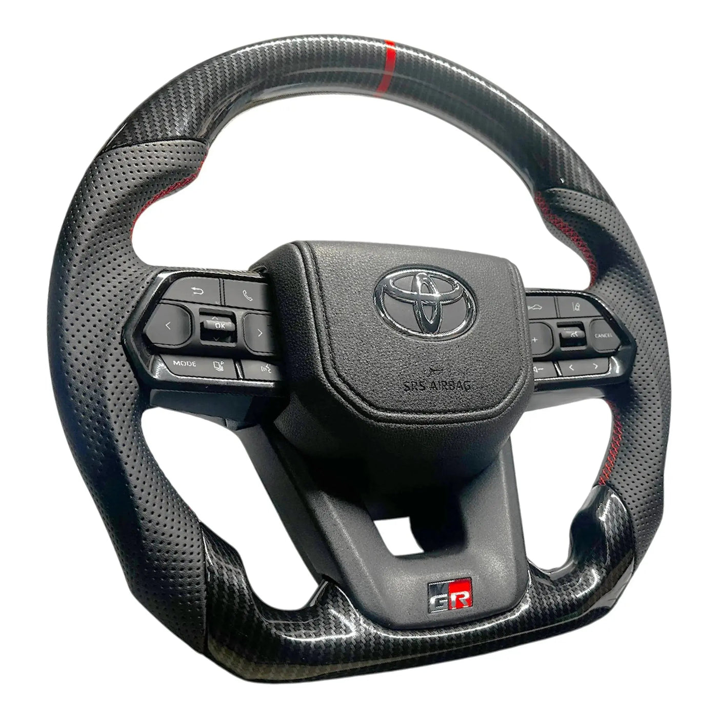 Toyota Land Cruiser LC300 GR Sport Style Carbon Look Upgrade Steering Wheel