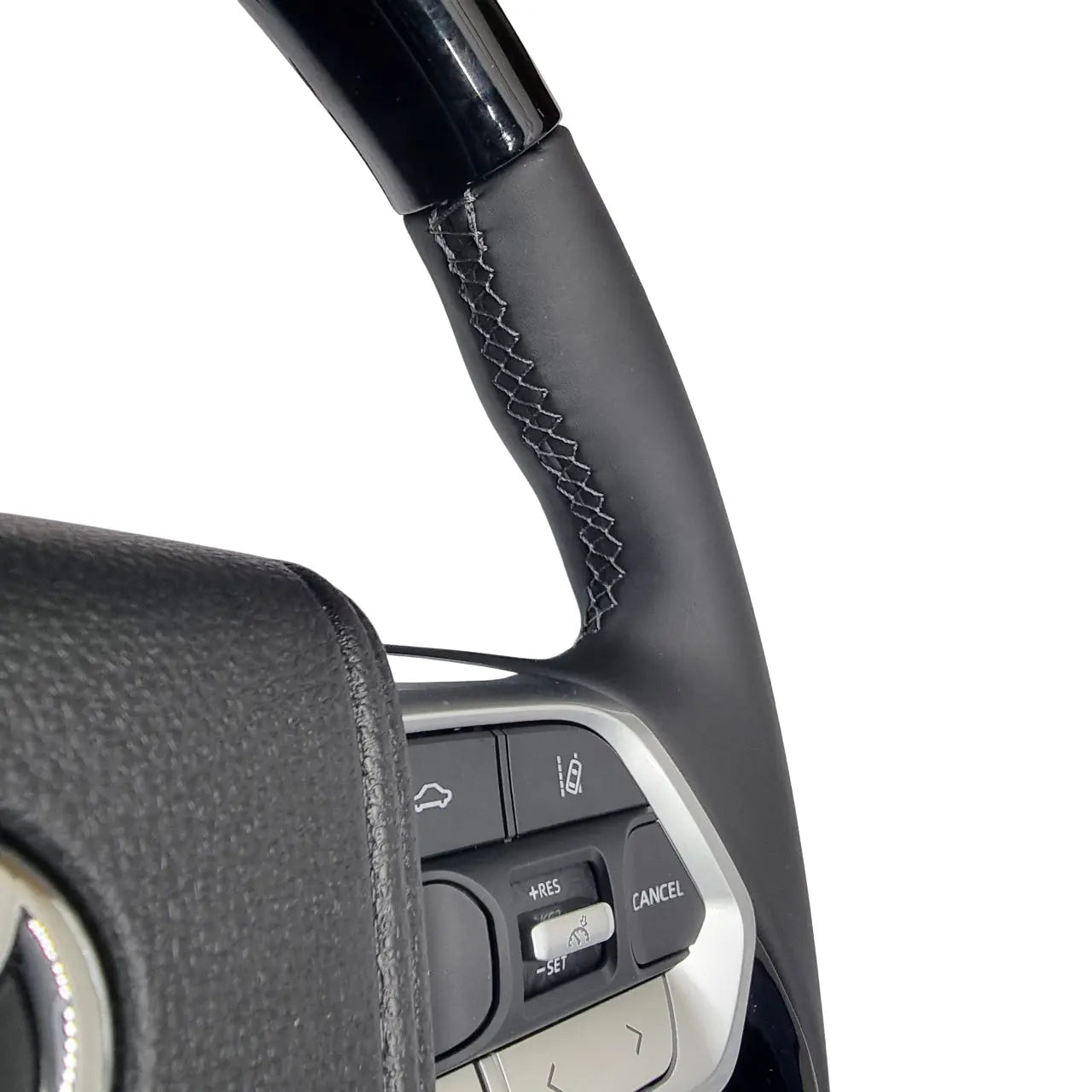 Toyota Land Cruiser LC300 GR Sport Style Piano Black Upgrade Steering Wheel