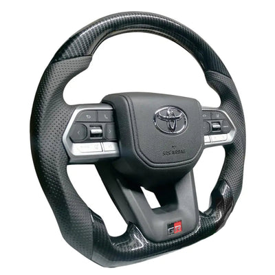 Toyota Land Cruiser LC300 GR Sport Style Carbon Look Upgrade Steering Wheel