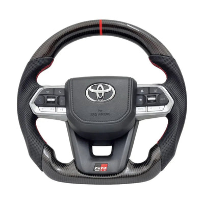 Toyota Land Cruiser LC300 GR Sport Style Genuine Carbon Fibre Upgrade Steering Wheel