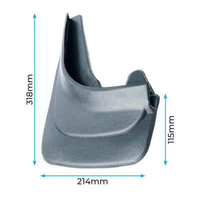 Universal 2-Piece Moulded Rubber Mud Flaps (Short)