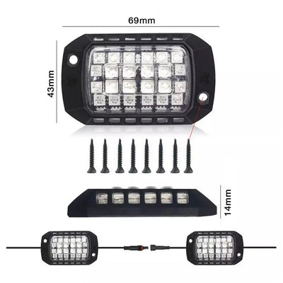 Universal 4 Pod RGB App Controlled LED Rock Lights