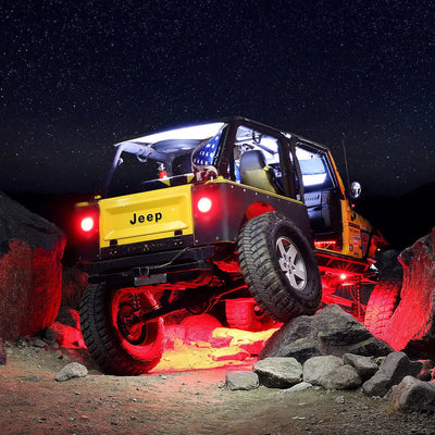 Universal 4 Pod RGB App Controlled LED Rock Lights