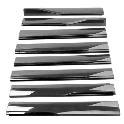 Universal 8-Piece Gloss Black Side Skirts Extensions