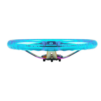 Universal Purple Acrylic JDM Drift Style Racing Steering Wheel - Neo Chrome Face (350mm)