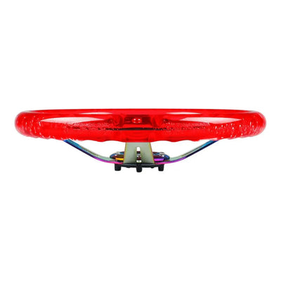 Universal Red Acrylic JDM Drift Style Racing Steering Wheel - Neo Chrome Face (350mm)