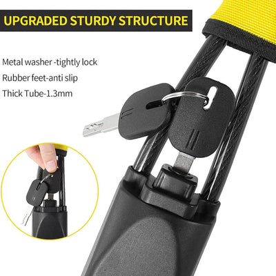 Universal Anti-Theft Wire Rope Steering Wheel Lock Device