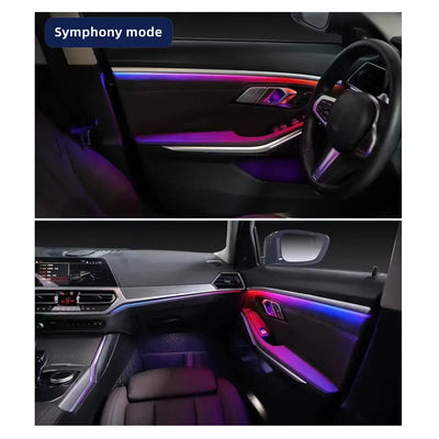 Universal Car Interior RGB Ambient Lighting Kit - App Controlled