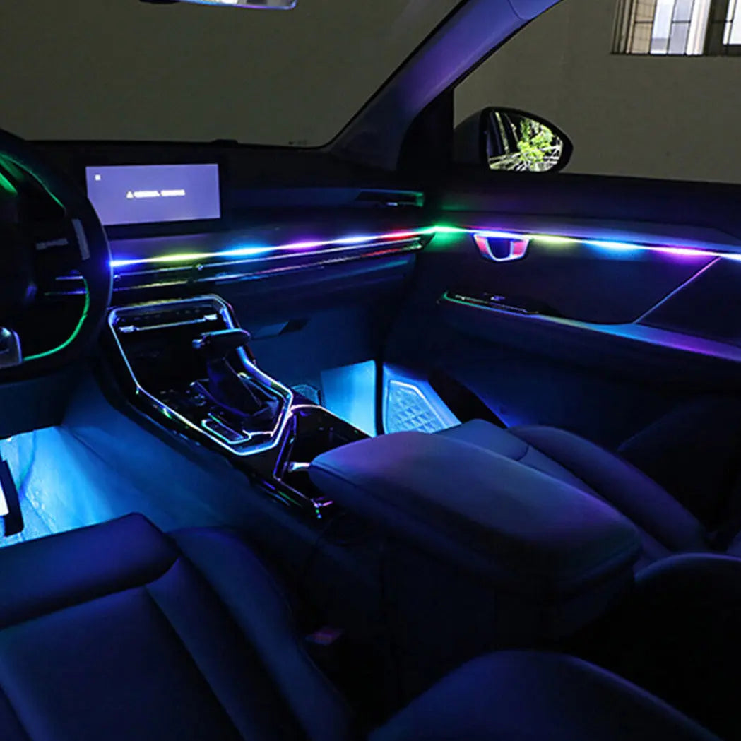 Universal Car Interior RGB Ambient Lighting Kit - App Controlled