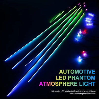 Universal Car Interior RGB Ambient Lighting Kit - App Controlled