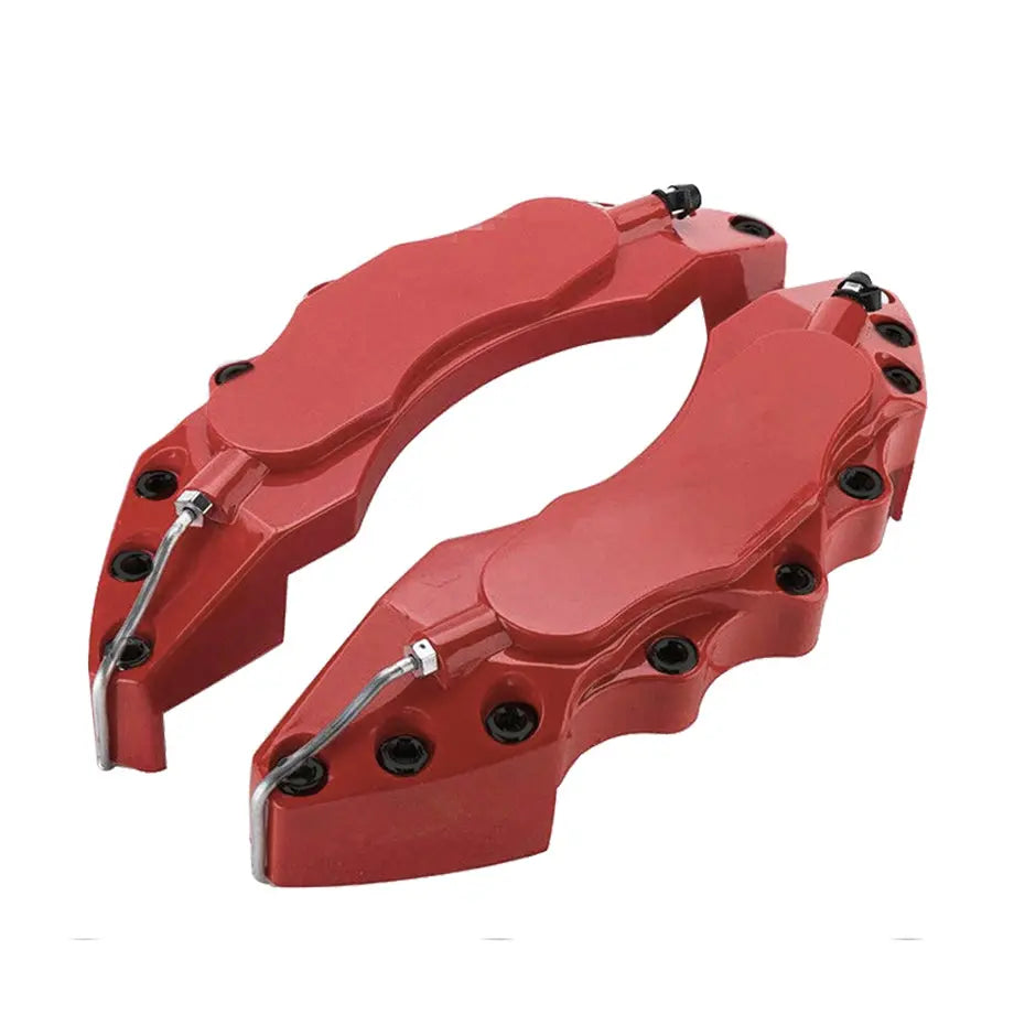 Universal Plastic Brake Caliper Covers - Red (Large)