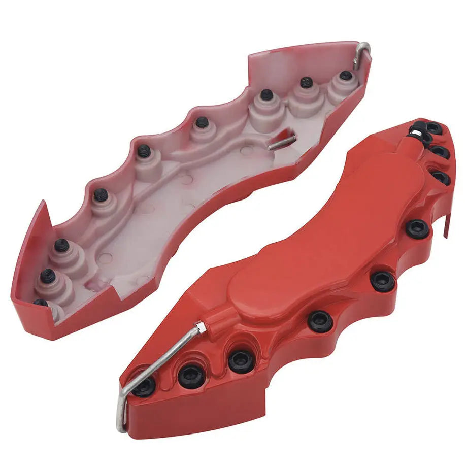 Universal Plastic Brake Caliper Covers - Red (Large)