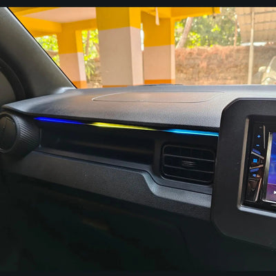 Universal USB Powered Car Interior RGB Ambient Lighting Kit - App Controlled