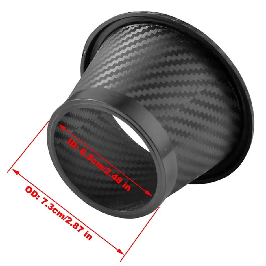 Universal Carbon Look Bumper Air Duct Funnel
