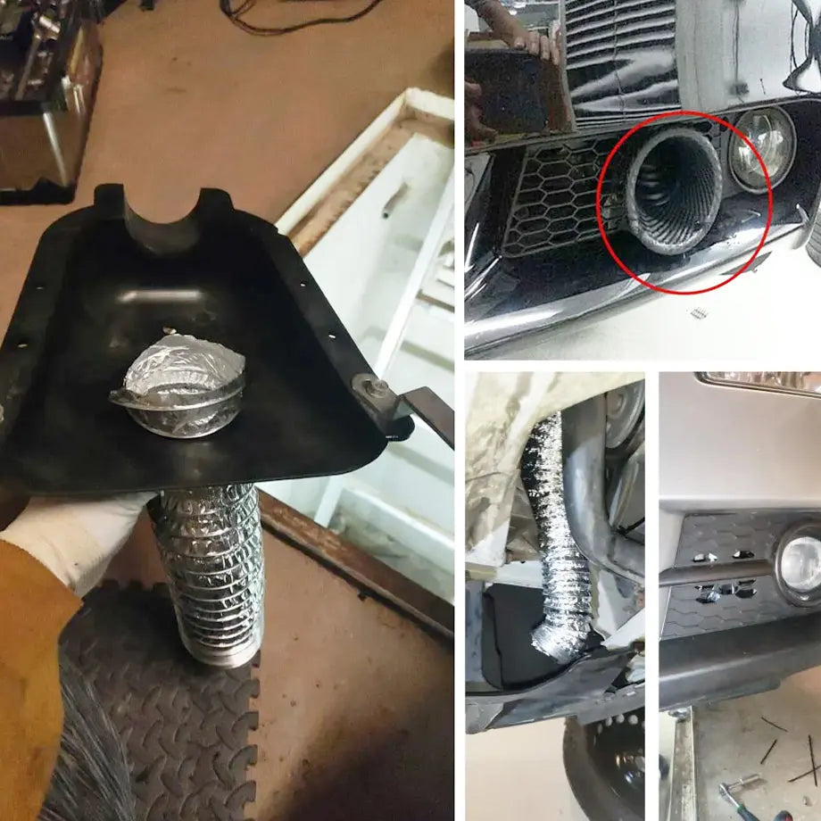 Universal Carbon Look Bumper Air Duct Funnel