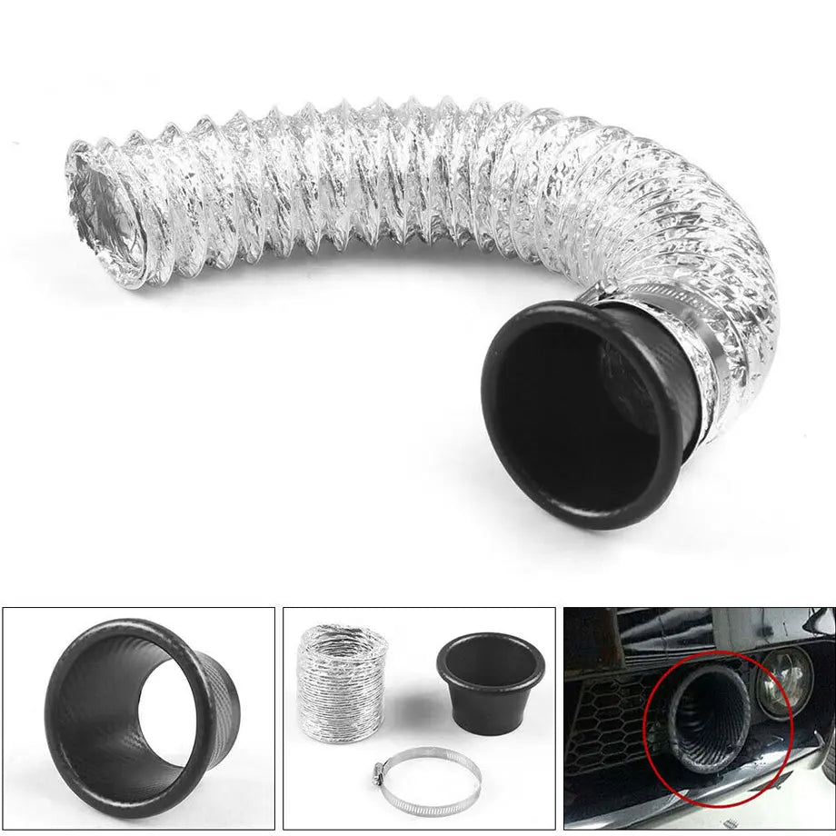 Universal Carbon Look Bumper Air Duct Funnel