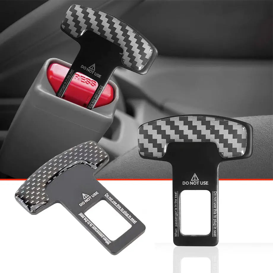 Universal Carbon Look Seat Belt Cancellers