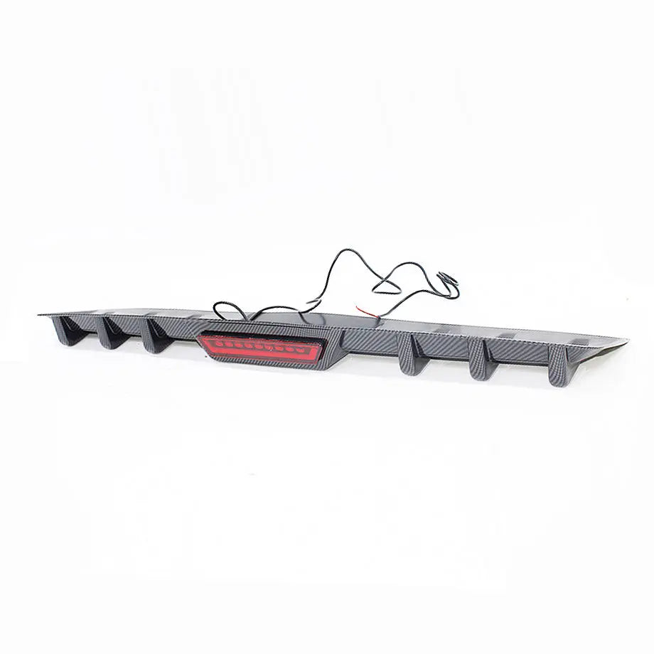 Universal Carbon Look Shark-Fin Diffuser With LED Brake Light