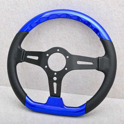 Universal Flat Bottom Drift Style Steering Wheel (320mm)