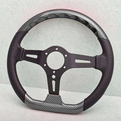 Universal Flat Bottom Drift Style Steering Wheel (320mm)