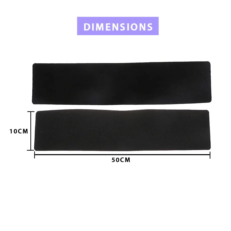 Universal Stick-On Velcro Number Plate Holder 4-Piece Set