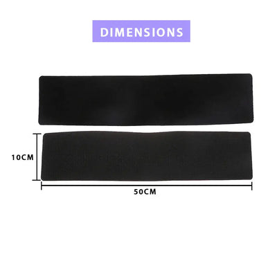 Universal Stick-On Velcro Number Plate Holder 4-Piece Set