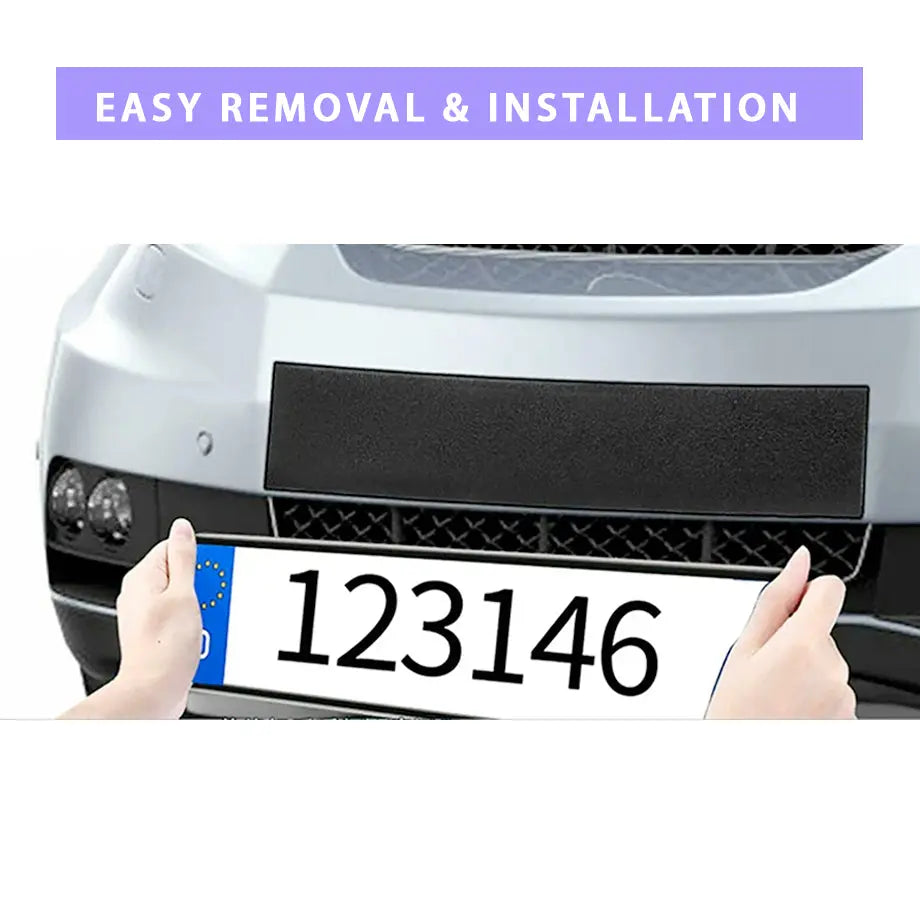 Universal Stick-On Velcro Number Plate Holder 4-Piece Set