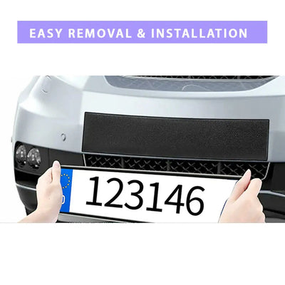 Universal Stick-On Velcro Number Plate Holder 4-Piece Set