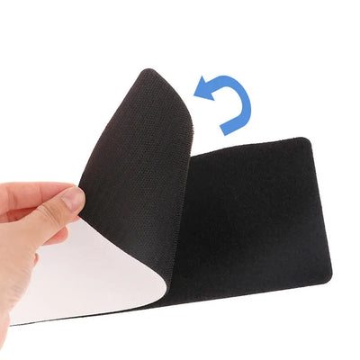 Universal Stick-On Velcro Number Plate Holder 4-Piece Set