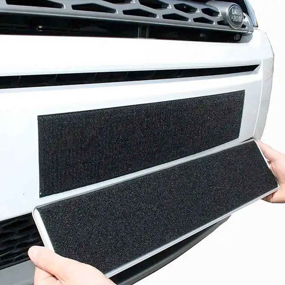 Universal Stick-On Velcro Number Plate Holder 4-Piece Set