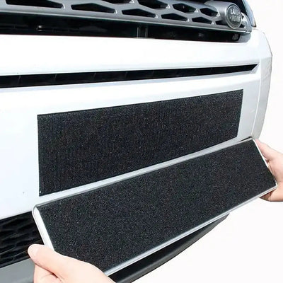 Universal Stick-On Velcro Number Plate Holder 4-Piece Set