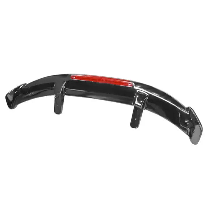 Universal GT-Style Gloss Black Hatchback Roof Spoiler With Brake Light