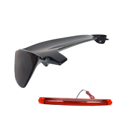 Universal Gloss Black Hatchback Roof Spoiler With Brake Light