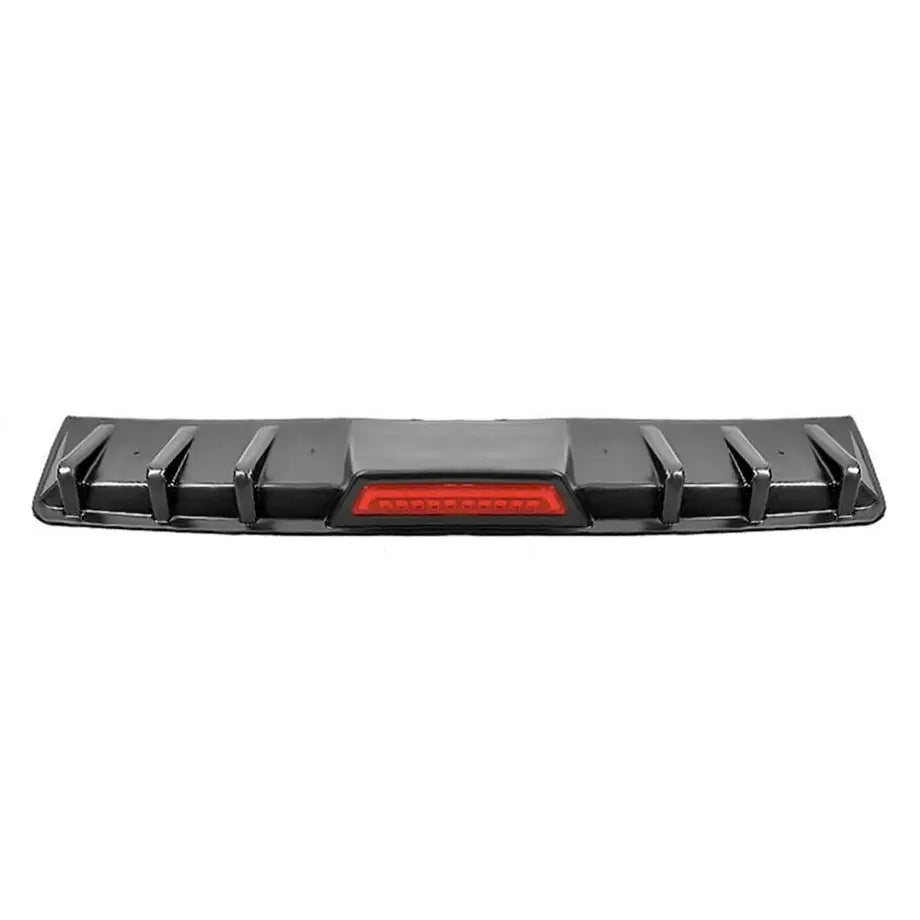 Universal Gloss Black Shark-Fin Diffuser With LED Brake Light