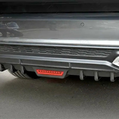 Universal Gloss Black Shark-Fin Diffuser With LED Brake Light