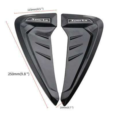 Universal Gloss Black Side Fender Vent (Pair)