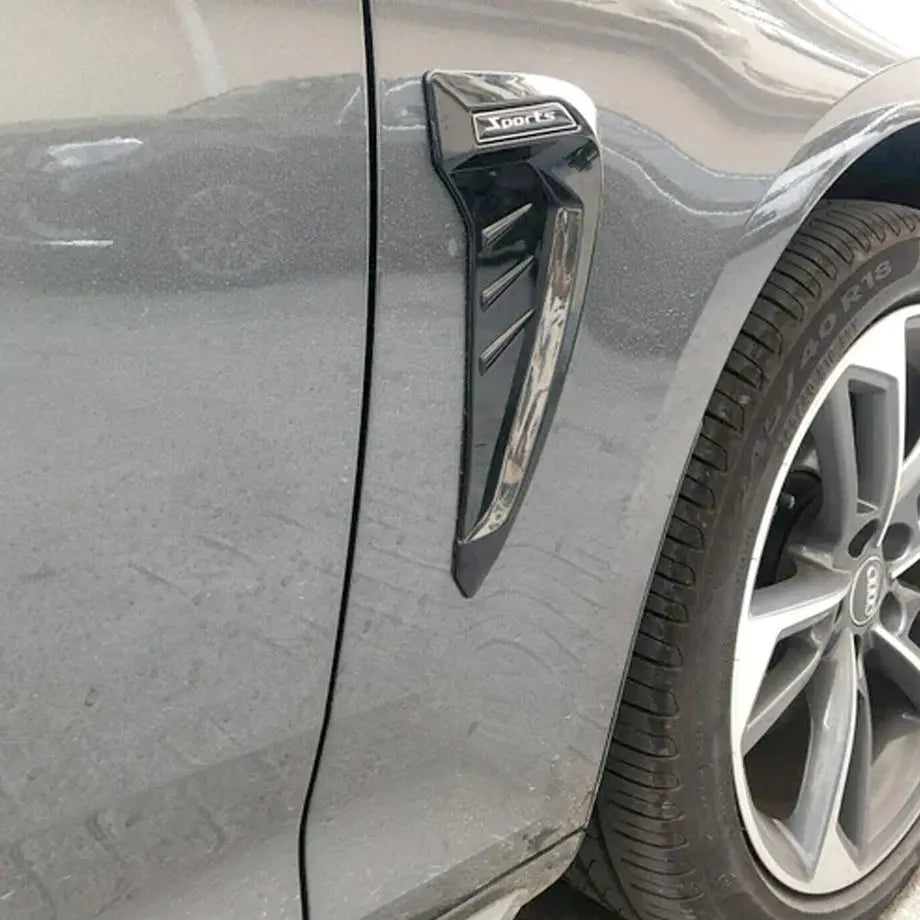 Universal Gloss Black Side Fender Vent (Pair)