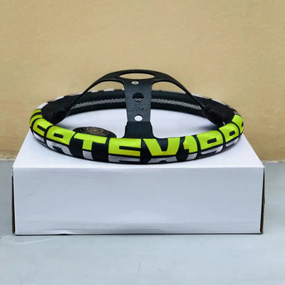 Universal JDM Aluminium Vertex Drift Style Sports Steering Wheel (320mm)