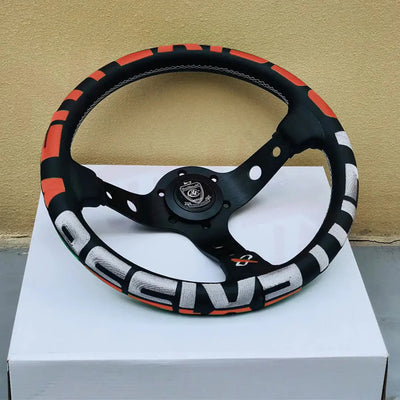 Universal JDM Aluminium Vertex Drift Style Sports Steering Wheel (320mm)