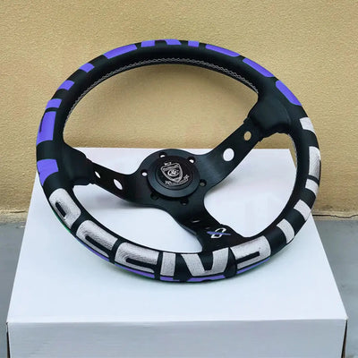 Universal JDM Aluminium Vertex Drift Style Sports Steering Wheel (320mm)