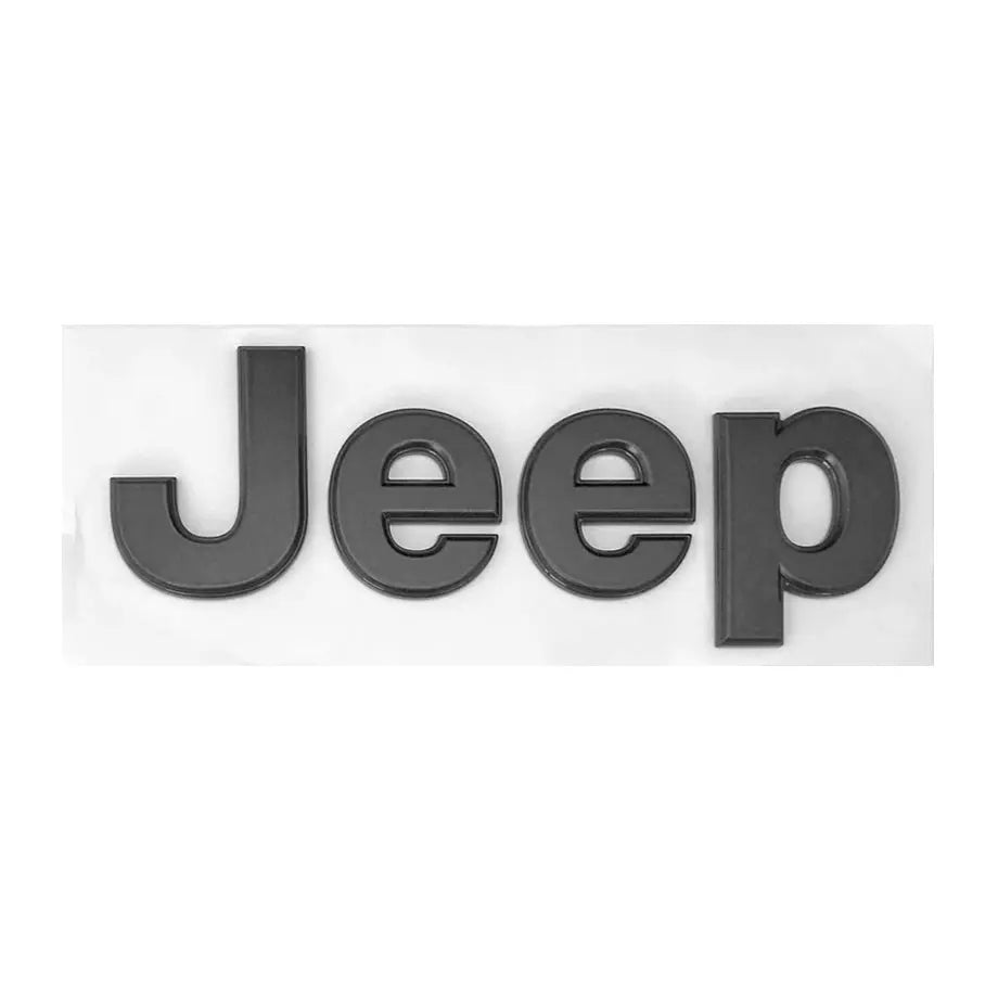 Universal Jeep Matte Black Lettering Badge